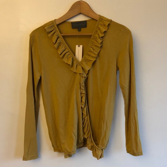 Anthropologie brand-Sunday in Brooklyn ruffle tee - Picture 2 of 5